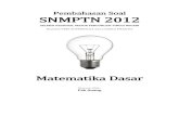 Pembahasan Soal SNMPTN 2012 Matematika Dasar Kode 623
