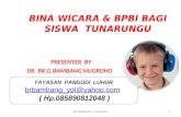 Bina Wicara Dan Bpbi (Dr.bambang)