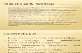 Kode ETik Guru Indonesia,,,,,,,,,,