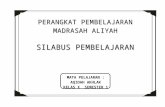 SILABUS Aqidah Akhlak MA Kelas X, 1-2.