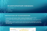 Evaporator Design