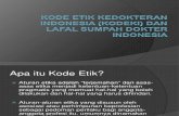 Kode Etik Kedokteran Indonesia Dan Sumpah Dokter