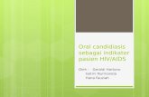 Oral Candidiasis Sebagai Indikator Pasien HIV/AIDS