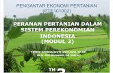 03. TM Ke 3 Peran Pertanian Dlm Sistem Perekonomian Indonesia