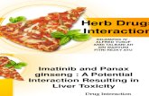 Slide interaksi obat herba : IO Imatinib and Panax Ginseng Jurnal