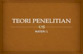 TEORI PENELITIAN (1)