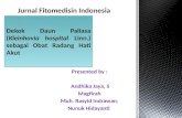 Jurnal Fitomedisin Indonesia