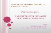 TM 4. Karakteristik Ekonomi Pertanian Indonesia NBD