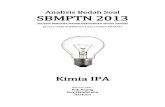 Analisis Bedah Soal SBMPTN 2013 Kimia IPA