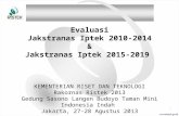 Hasil Evaluasi Jakstranas 2010-2014