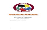 Peraturan WKF 2013