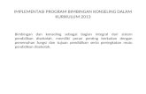 Implementasi Program Bimbingan Konseling Dalam Kurikulum 2013