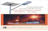 Solar Street Light 40W 24V
