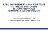Quality Assurance Reformasi Birokrasi Nasional
