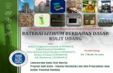 134541182 Presentasi PKMP Atthar Luqman Ivansyah Baterai Lithium Berbahan Dasar Kulit Udang