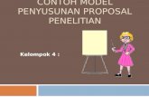 Contoh Model Penyusunan Proposal Penelitian