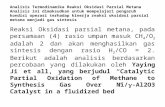 Analisis Termodinamika Reaksi Oksidasi Parsial Metana