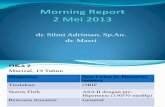 Morning Report Anestesi 8 April 2013