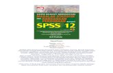 Cara Mudah Mengatasi Masalah Statistik Dan Rancangan Percobaan Dengan SPSS 12