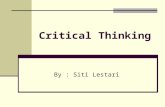 Critical Thinking Intro