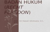 BADAN HUKUM (Recht Persoon)