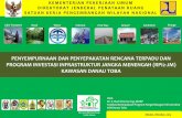 Presentation of Penyepakatan Rencana Terpadu Dan Program Investasi Infrastruktur Jangka Menengah (RPI2JM) Kawasan Strategis Nasional (KSN) Danau Toba