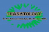 Thanatology Dr.arif