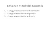 Kelainan Metabolik Sistemik