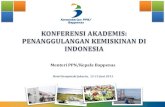 Konferensi Akademis - Penanggulangan Kemiskinan Di Indonesia