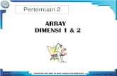 Array Dimensi 1 & 2
