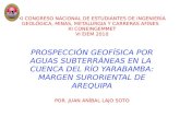 Ponencia Magistral - Dr. Ing. Juan Anibal Lajo Soto GEOLOGIA UNSA