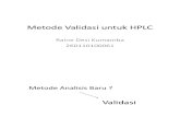 Metode Validasi Untuk HPLC