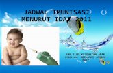 9. Jadwal Imunisasi IDAI 2011