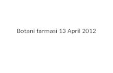 Botani Farmasi 13 April 2012