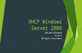 Dhcp windows server 2008
