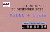 Umroh VIP NAA Wisata by Citilink 30 Desember 2015