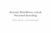 Konsep WordPress untuk Personal Branding