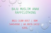 Baju muslim anak raff clothing