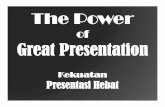 The power of great presentation