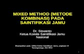 Mixed Method Penelitian Saintifikasi Jamu Mei 2014