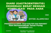 Diare Gastroenteritis Dehidrasi Berat Pada Anak Bahan Presentsi Rsia m Tp Dr Dr Effek Nov 2011