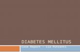 Diabetes Mellitus-case Report