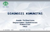 Diagnosis Komunitas 19 September 2012
