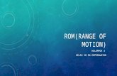 Rom(Range of Motion)