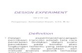 Statind i Design Experiment Ral Dan Rak
