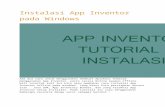 Instalasi App Inventor Pada Windows
