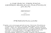 Low Back Pain Pada Hnp