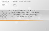 1 Pertemuan 11 & 12 The Internet and the New Information Technology Infrastructure Matakuliah: J0454 / Sistem Informasi Manajemen Tahun: 2006 Versi: 1.