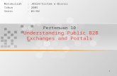 1 Pertemuan 10 Understanding Public B2B Exchanges and Portals Matakuliah: J0324/Sistem e-Bisnis Tahun: 2005 Versi: 02/02.