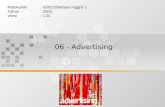 06 - Advertising Matakuliah: G0622/Bahasa Inggris 1 Tahun: 2005 Versi: 1.01